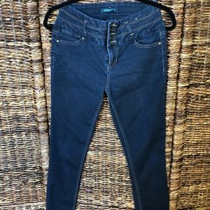 High-waist skinny jeans